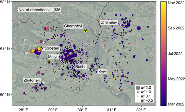 Dando, B.D.E., Goertz-Allmann, B.P., Brissaud, Q. et al. Identifying attacks in the Russia–Ukraine conflict using seismic array data. Nature 621, 767–772 (2023). https://doi.org/10.1038/s41586-023-06416-7